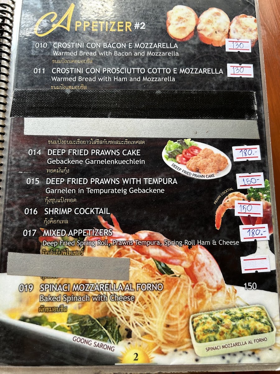 Menu Sunrise Restaurant & Bar-8