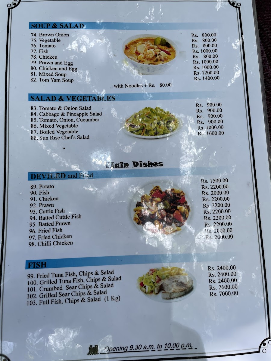 Menu Sunrise Seafood Restaurant-7