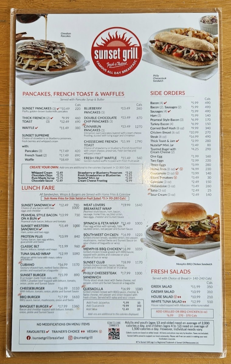 Menu Sunset Grill-1