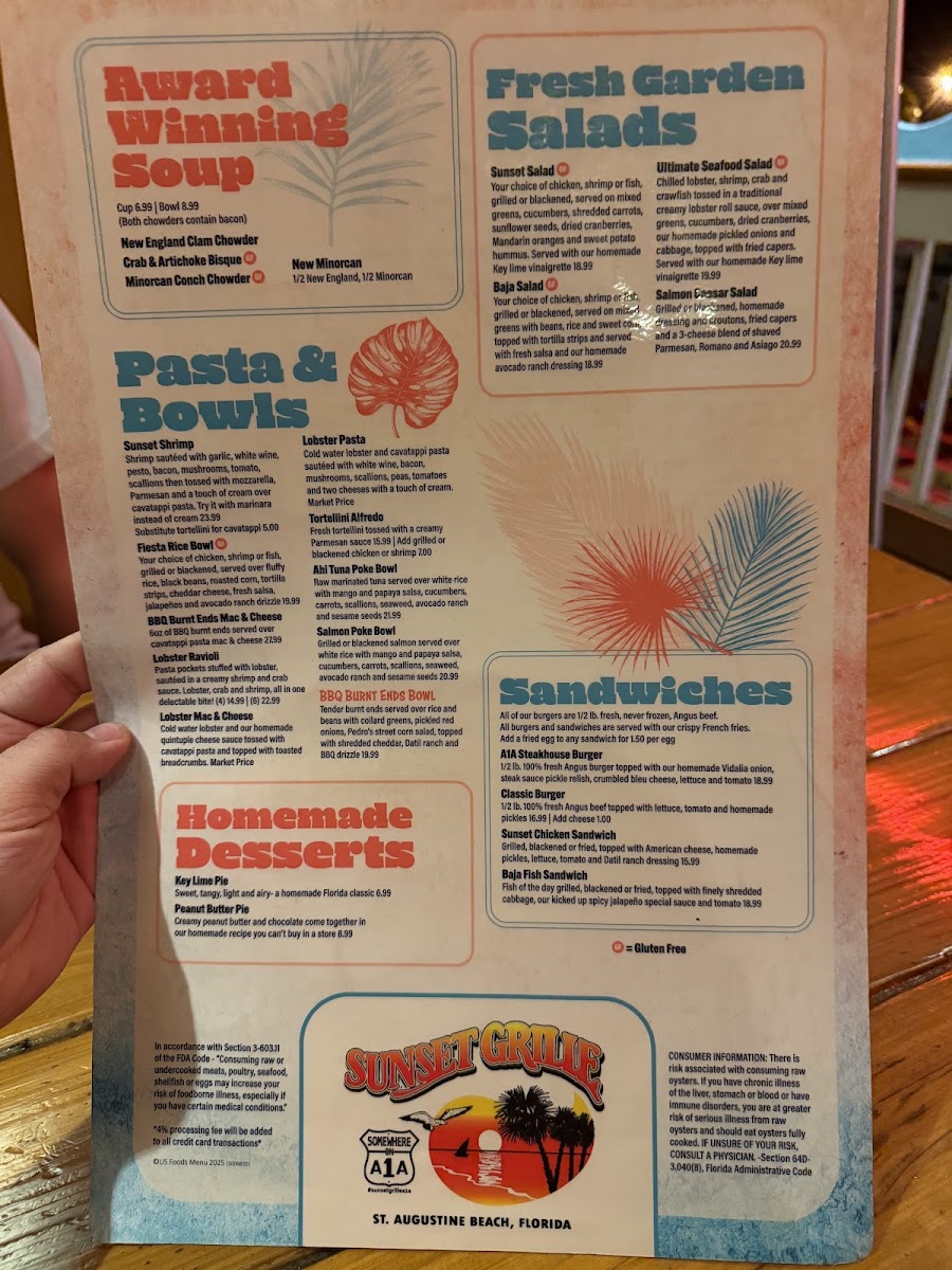 Menu Sunset Grille-3