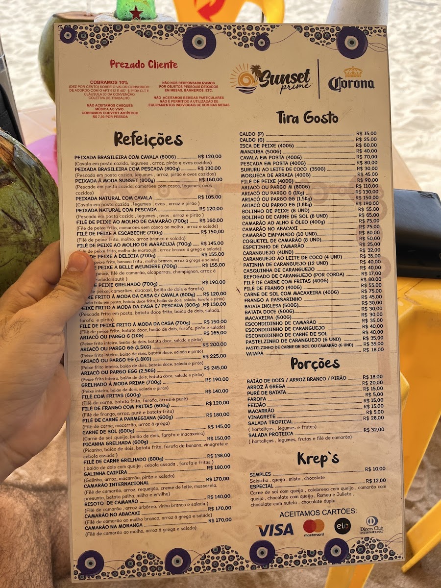 Menu Sunset Prime-4
