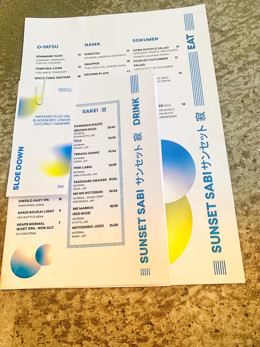 Menu Sunset Sabi-5