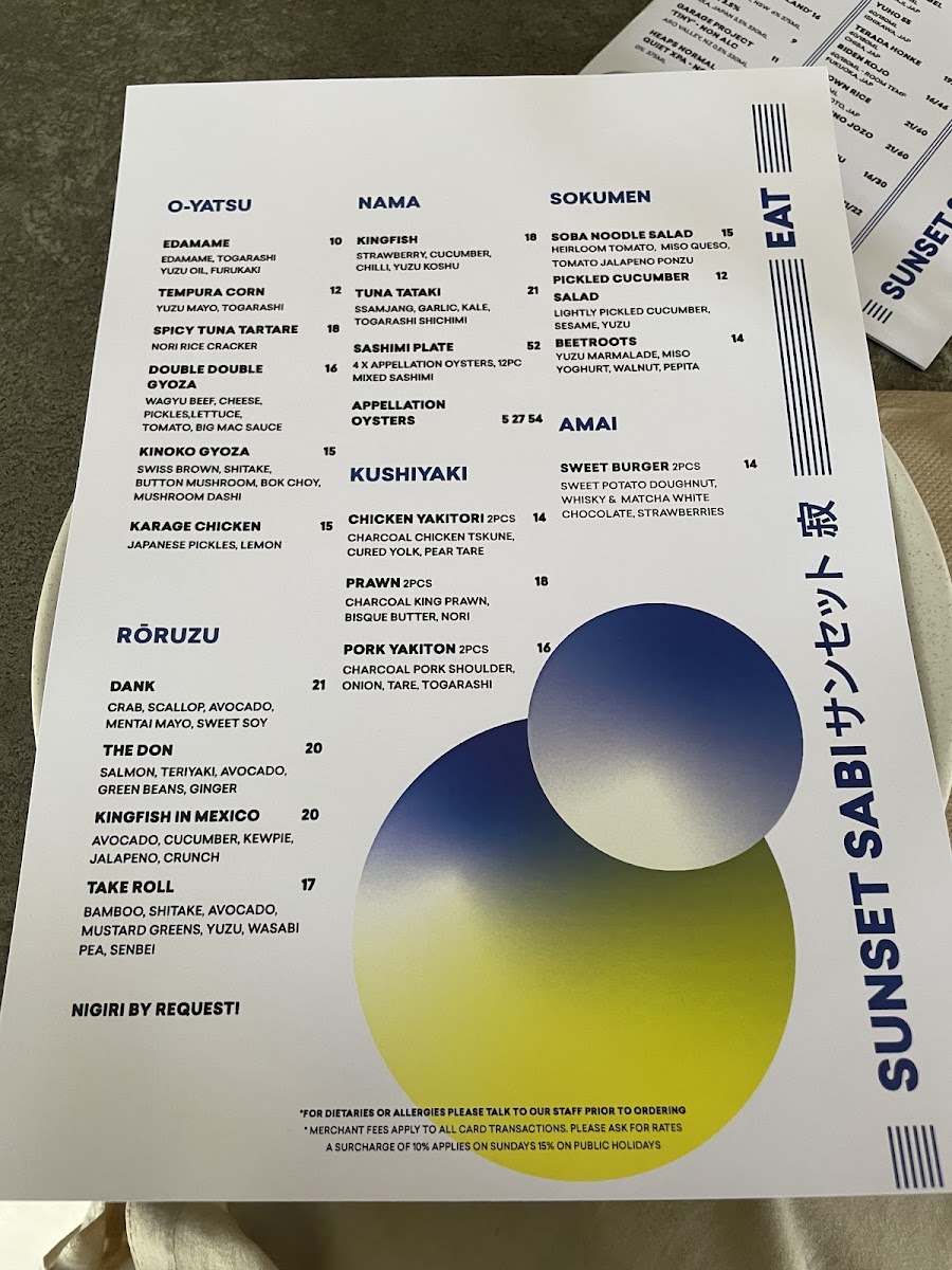Menu Sunset Sabi-9