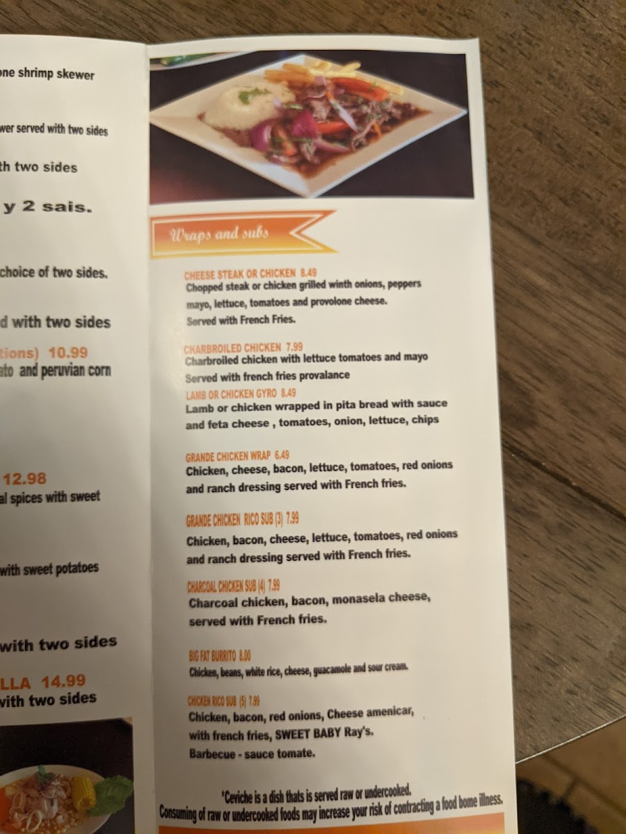 Menu Super Chicken Rico-7