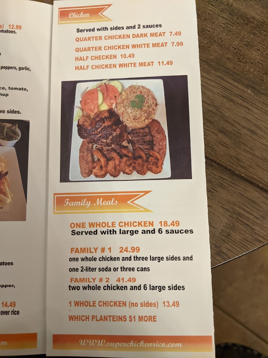 Menu Super Chicken Rico-8