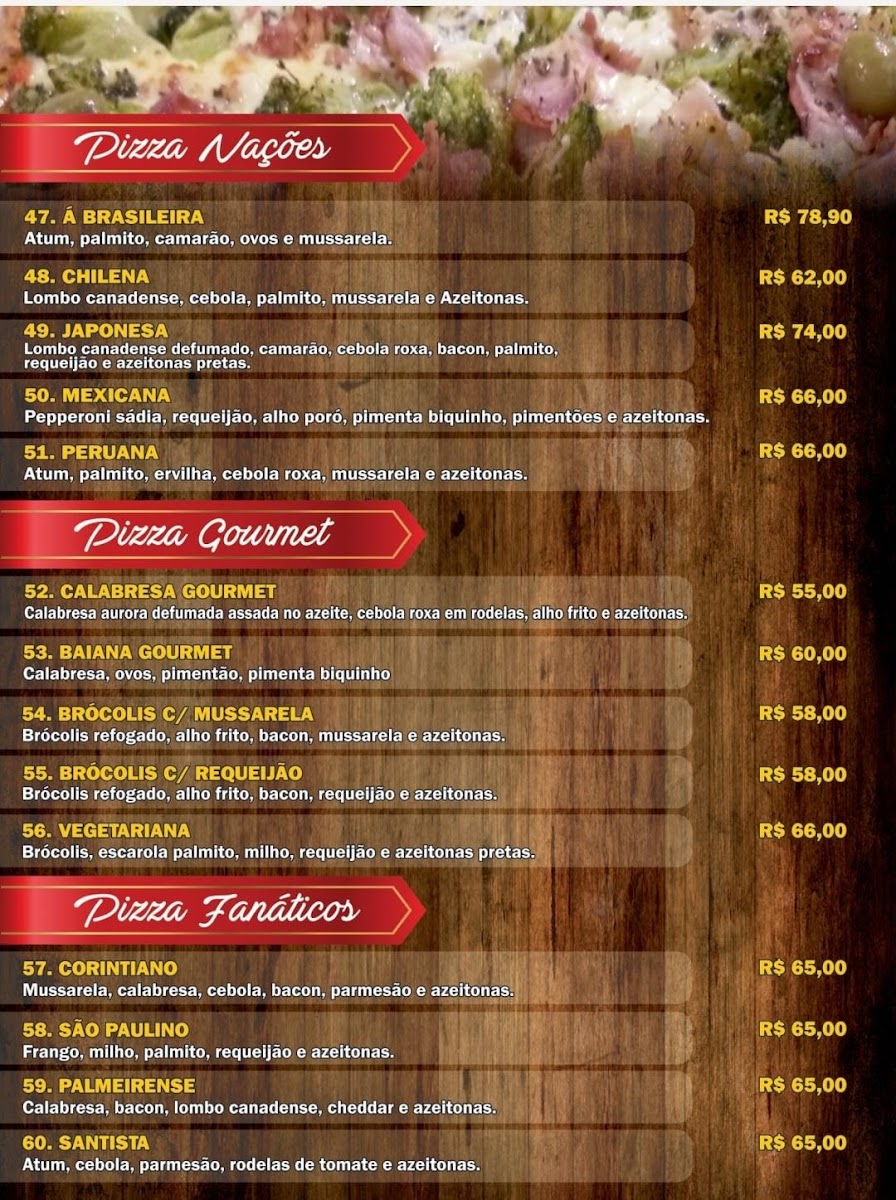 Menu Super Pizza I9-4
