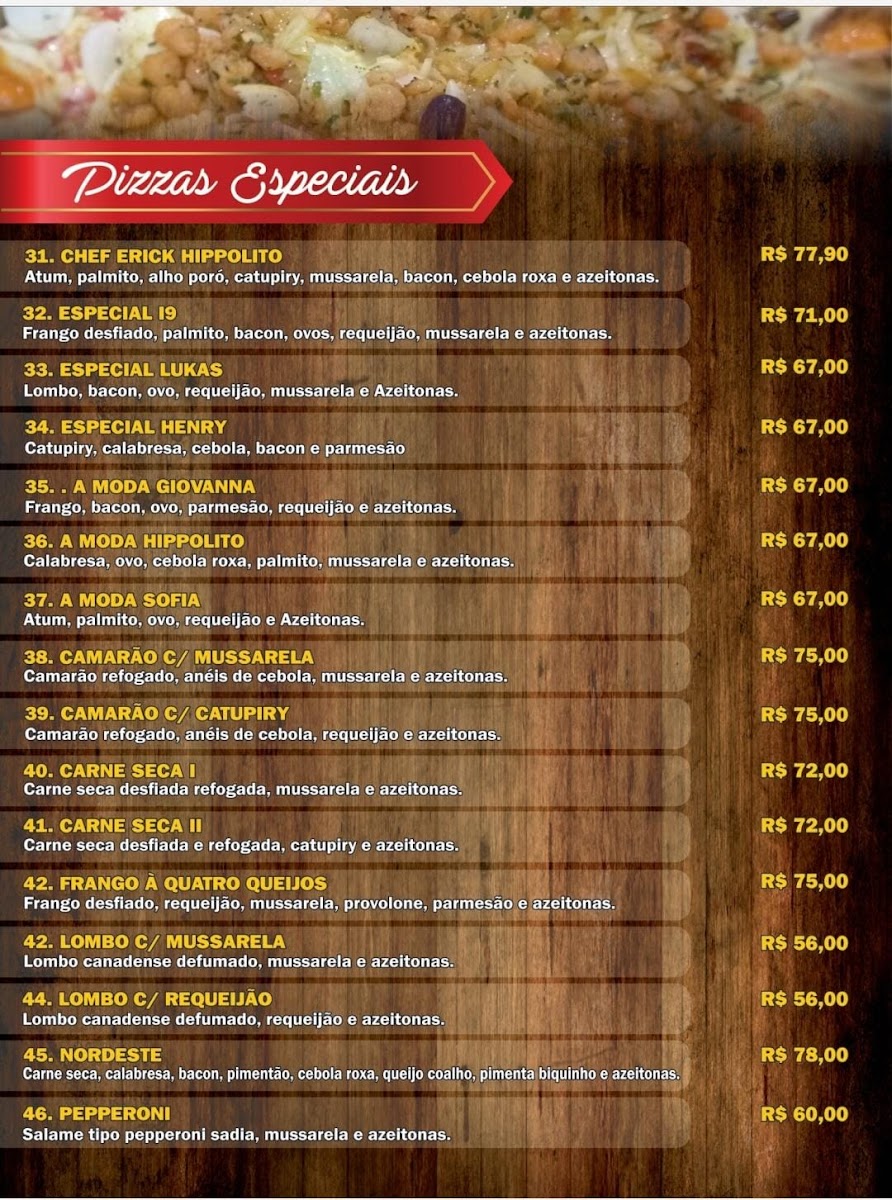 Menu Super Pizza I9-5