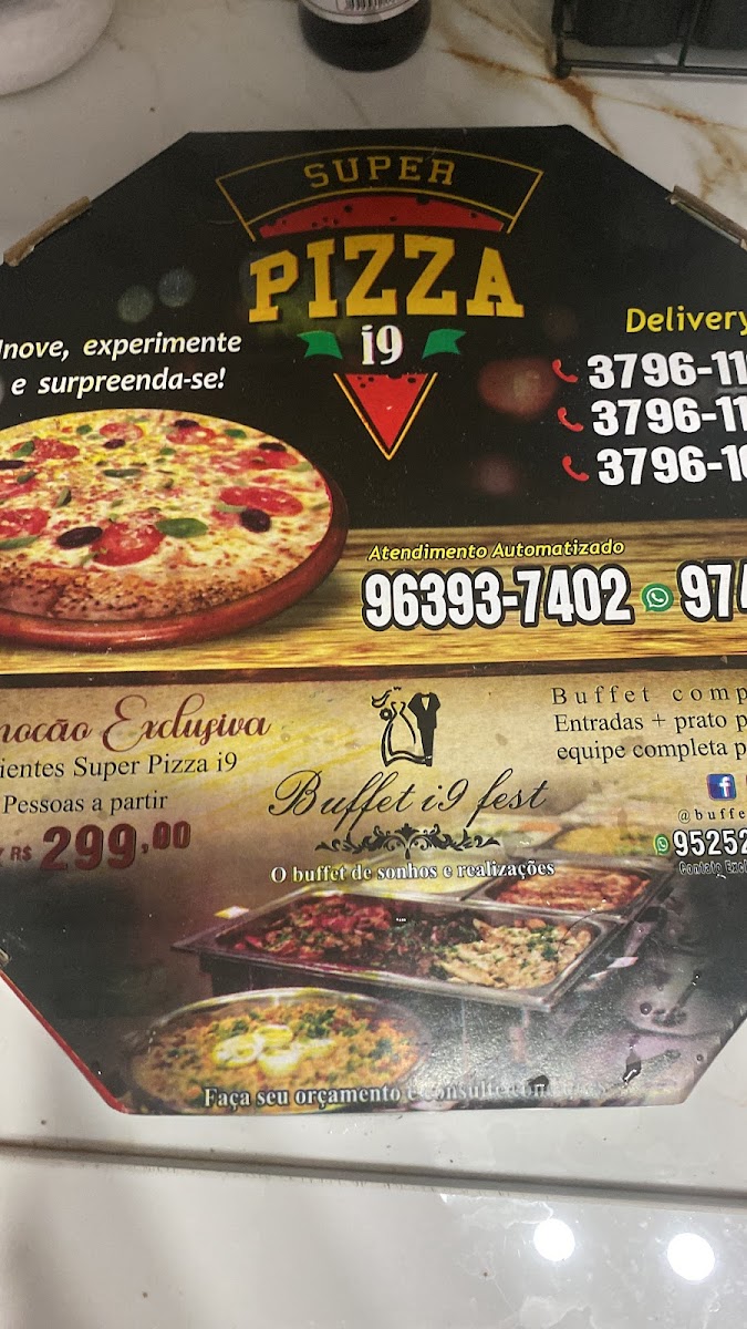 Menu Super Pizza I9-9