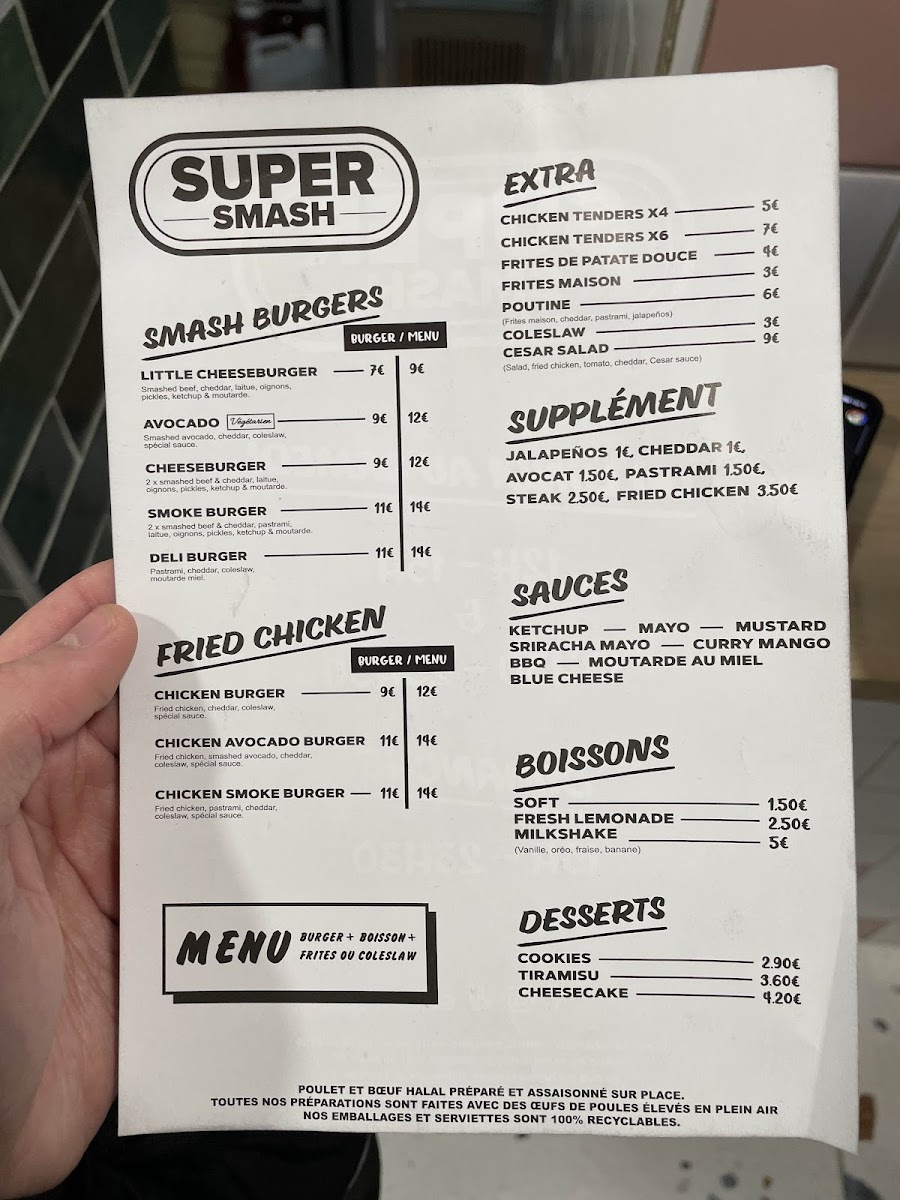 Menu Super Smash Cours De Vincennes-1