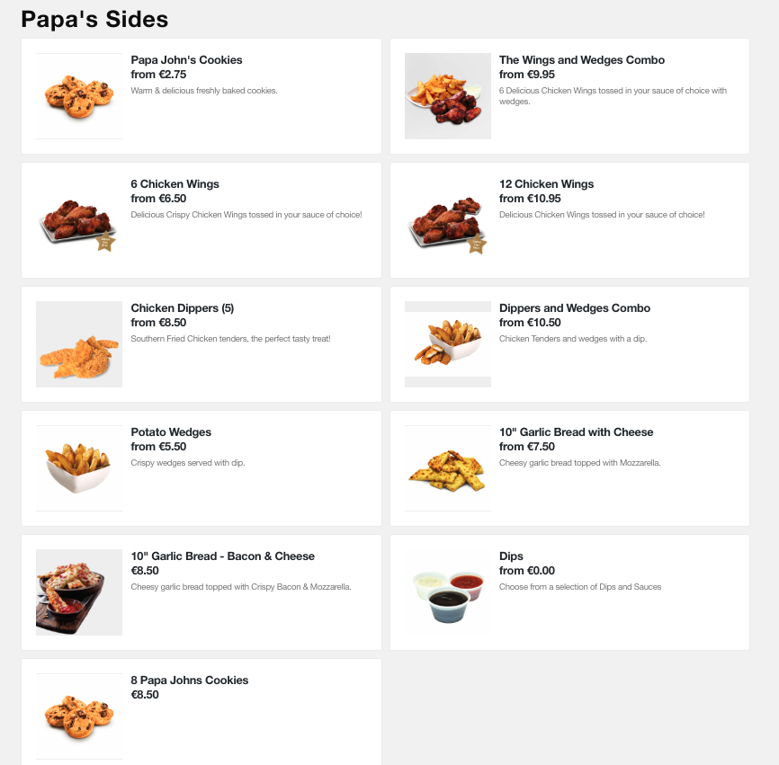 Menu Supermac's And Papa John's Westport-3