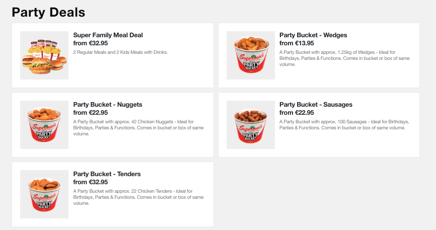 Menu Supermac's And Papa John's Westport-5
