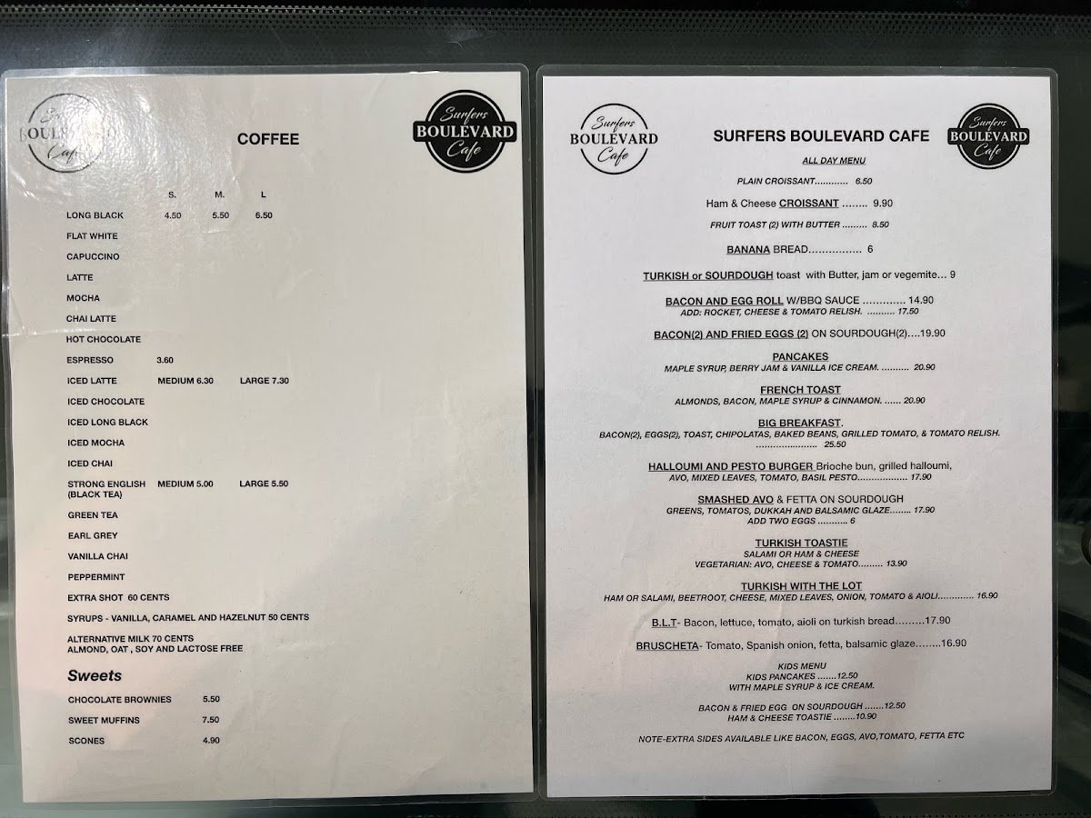 Menu Surfers Boulevard Cafe-3