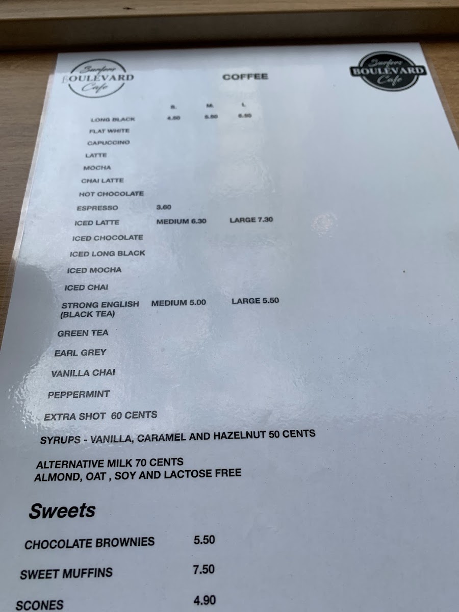 Menu Surfers Boulevard Cafe-5
