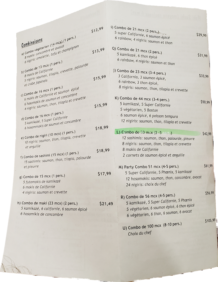 Menu Sushi Dépanneur-2