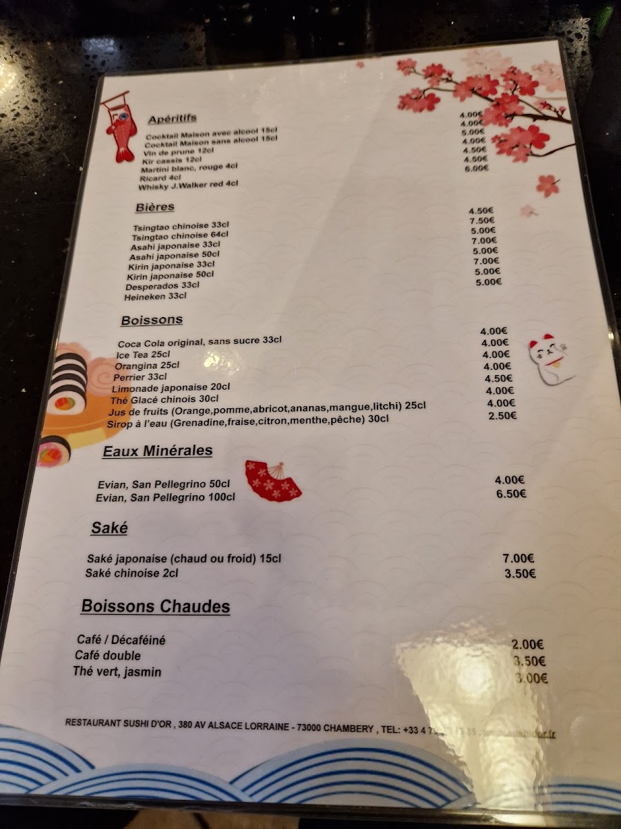 Menu Sushi D'or-1
