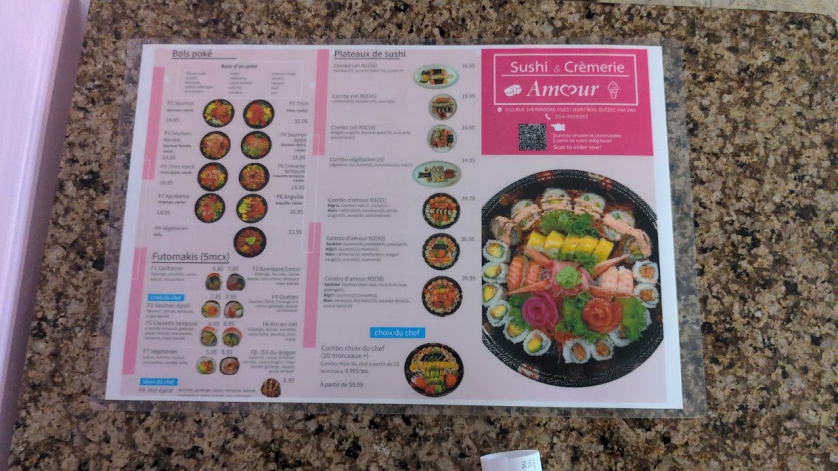 Menu Sushi Et Crèmerie Amour-5