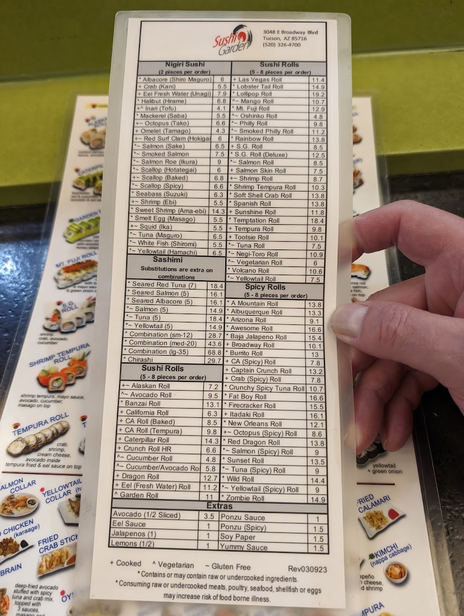 Menu Sushi Garden-8