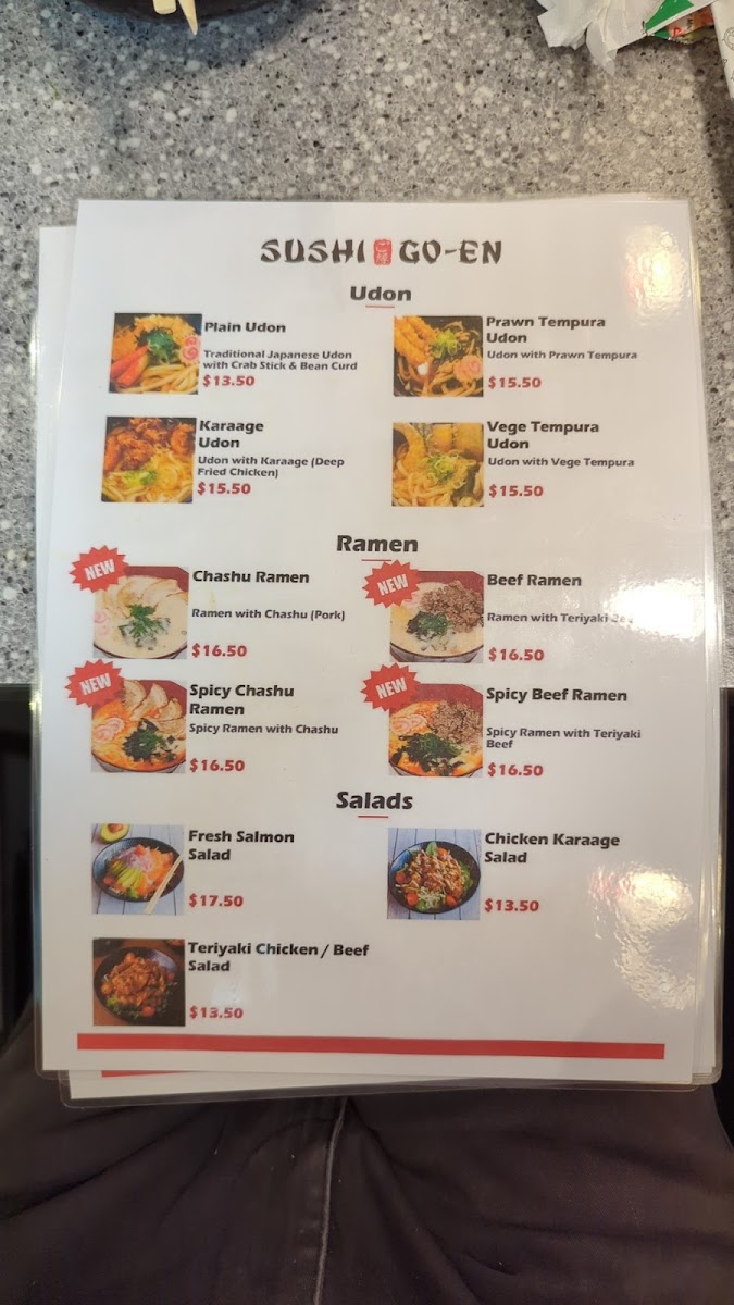 Menu Sushi Go-En-7