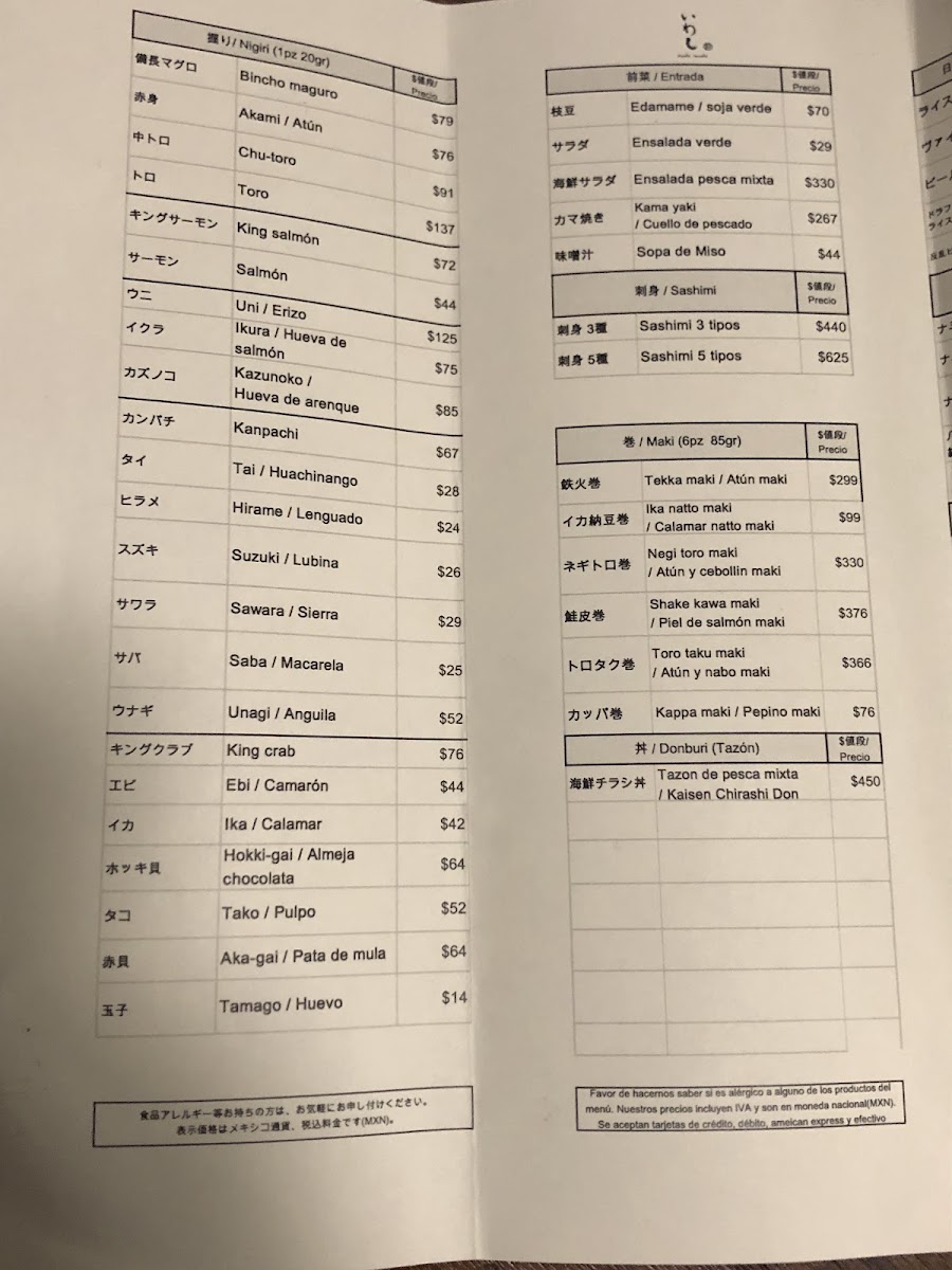 Menu Sushi Iwashi-8