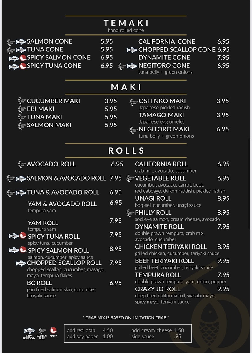 Menu Sushi Jo Courtenay Japanese Restaurant (Courtenay)-1