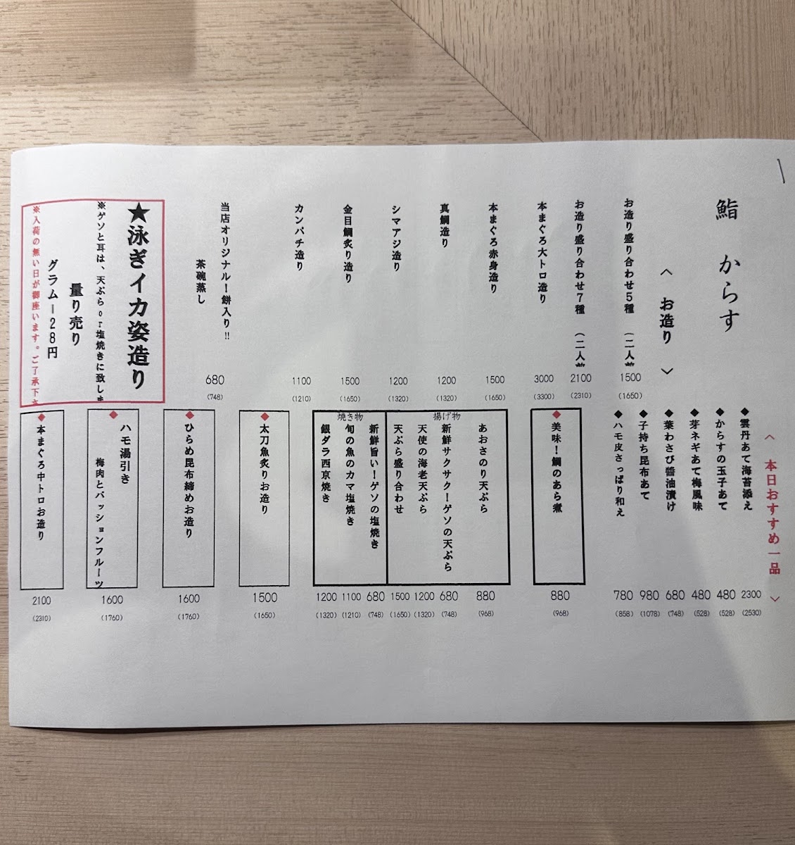 Menu Sushi Karasu-5