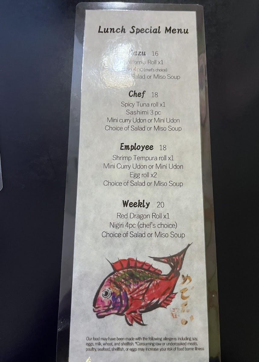 Menu Sushi Kazu-7