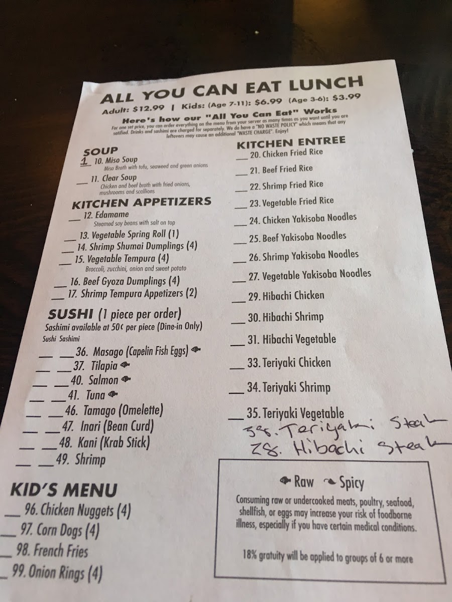 Menu Sushi King-8
