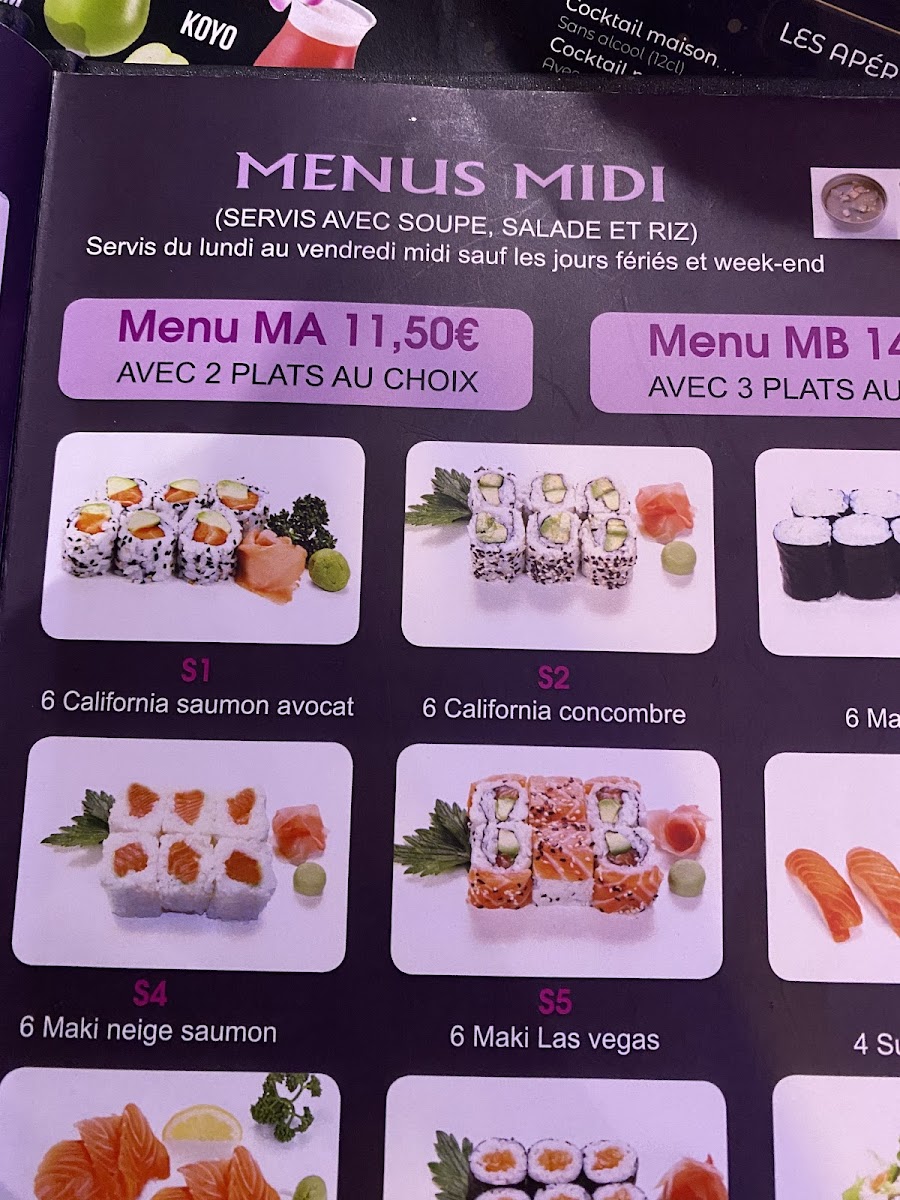Menu Sushi Line-1
