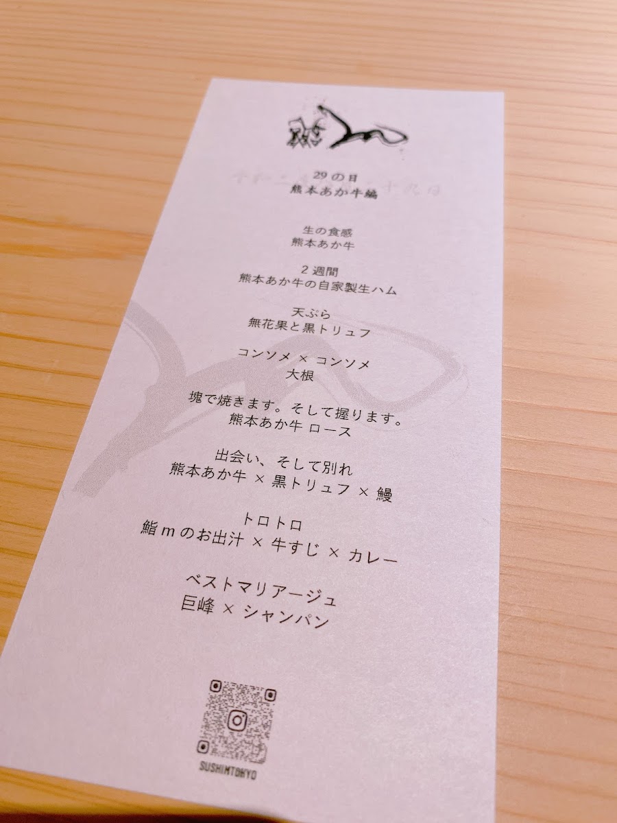 Menu Sushi M-2