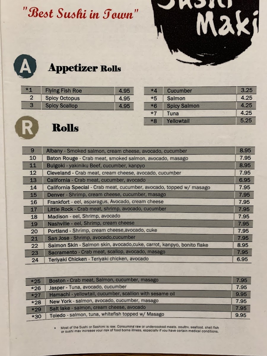 Menu Sushi Maki-4