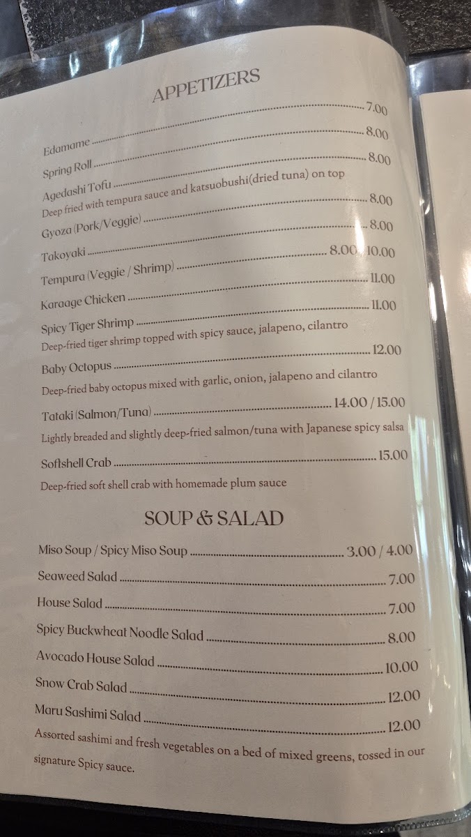 Menu Sushi Maru (Japanese & Korean)-9