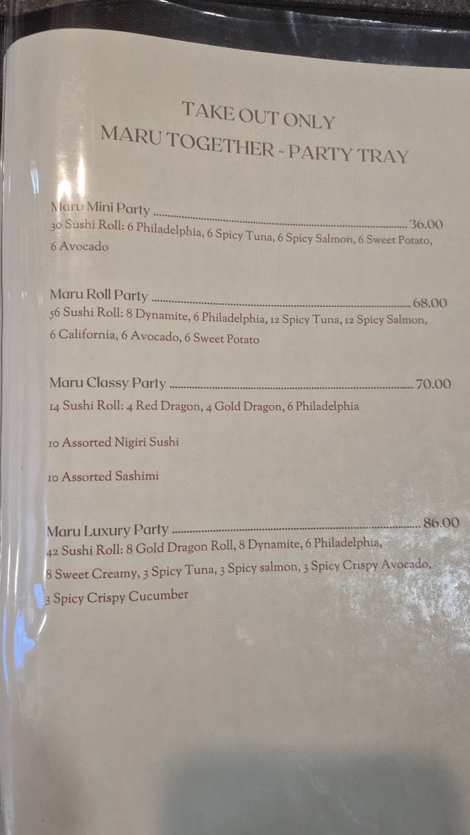 Menu Sushi Maru (Japanese & Korean)-5