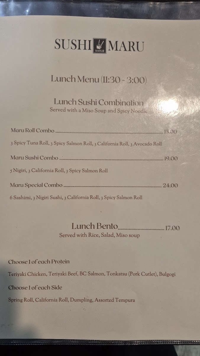 Menu Sushi Maru (Japanese & Korean)-6