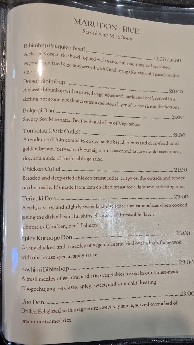 Menu Sushi Maru (Japanese & Korean)-8