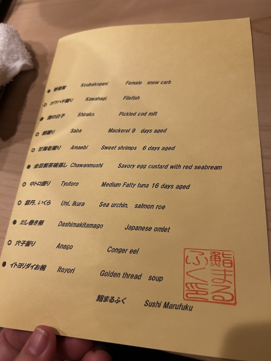 Menu Sushi Marufuku-5