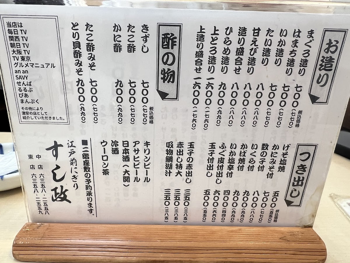Menu Sushi-Masa Nakaten ( Central Shop )-2