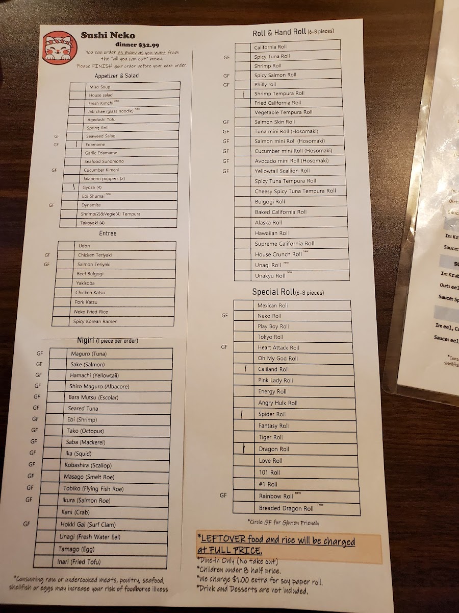 Menu Sushi Neko-7