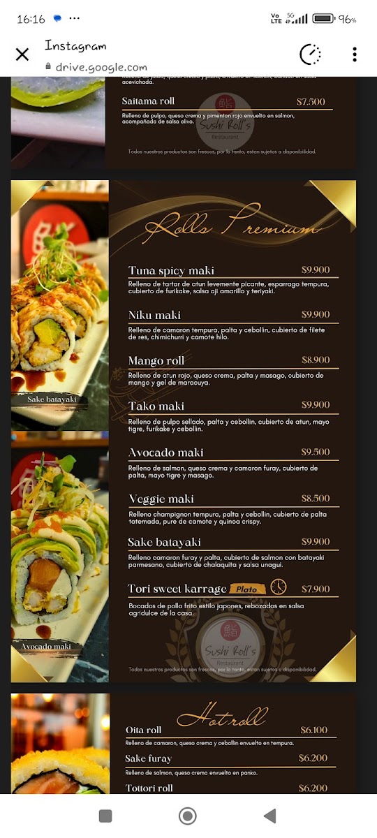 Menu Sushi Rolls Restaurant-4