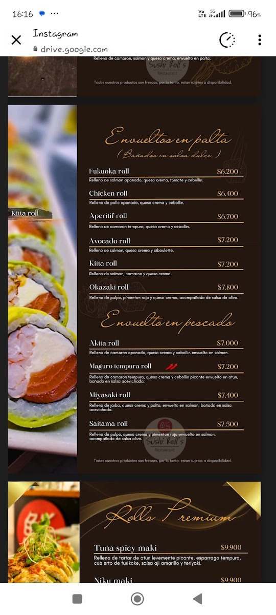 Menu Sushi Rolls Restaurant-5