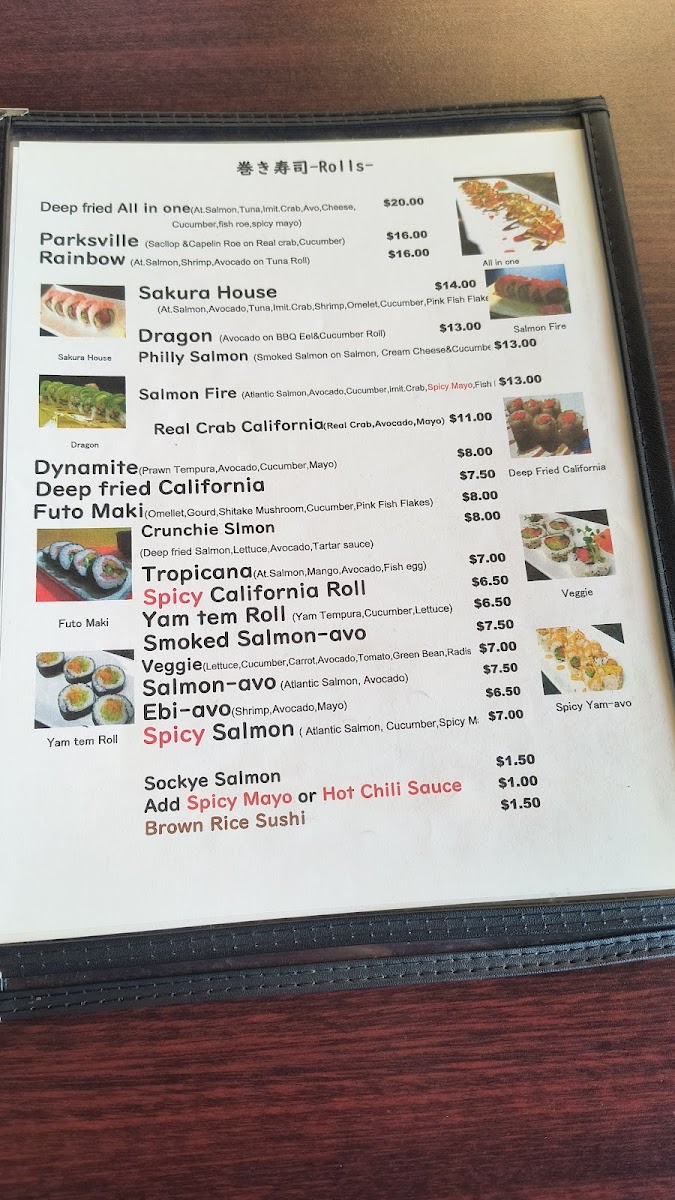 Menu Sushi Sakura Japan-9