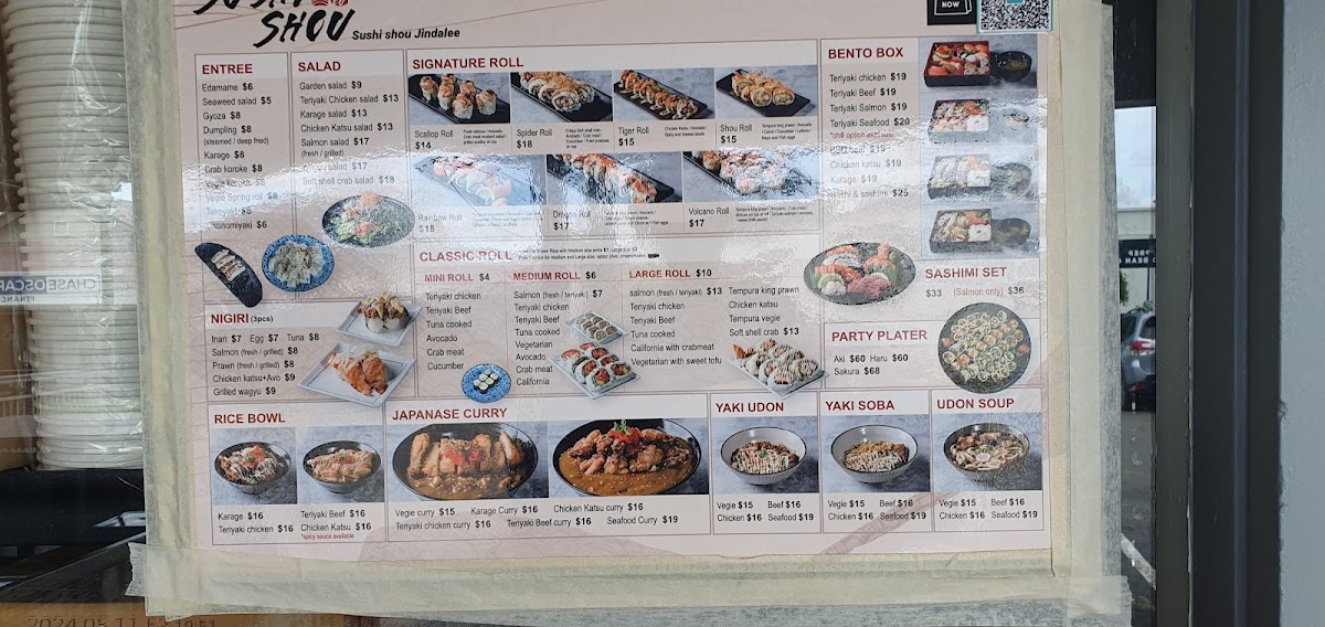 Menu Sushi Shou Jindalee-3