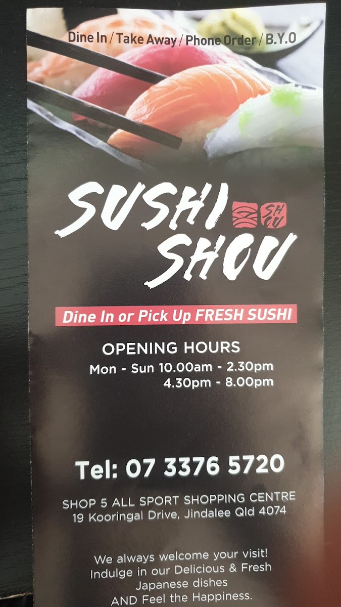 Menu Sushi Shou Jindalee-4