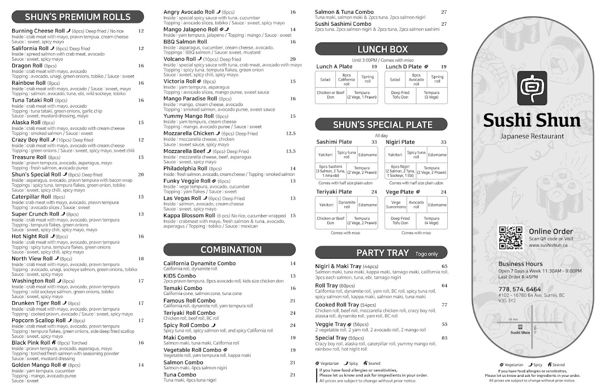Menu Sushi Shun-9