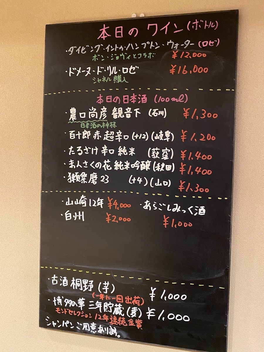 Menu 寿司 周辰 Sushi Shutatsu Tokyo-7