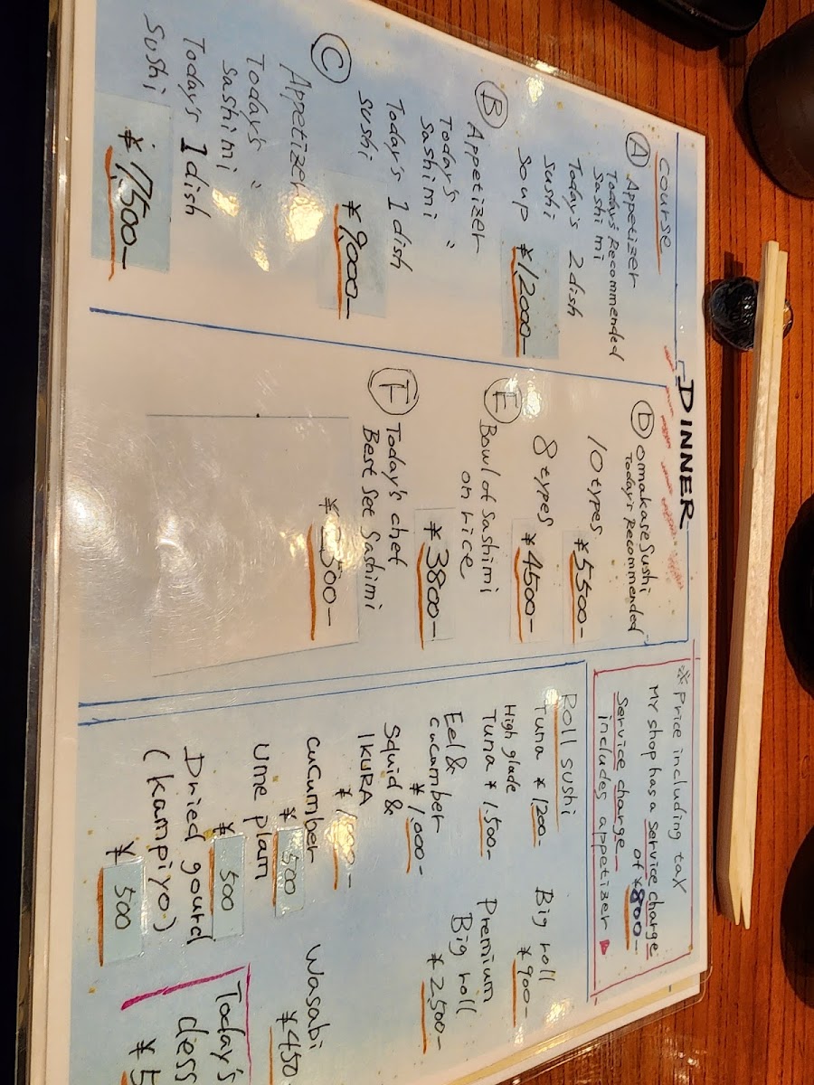 Menu Sushi Takashima-5