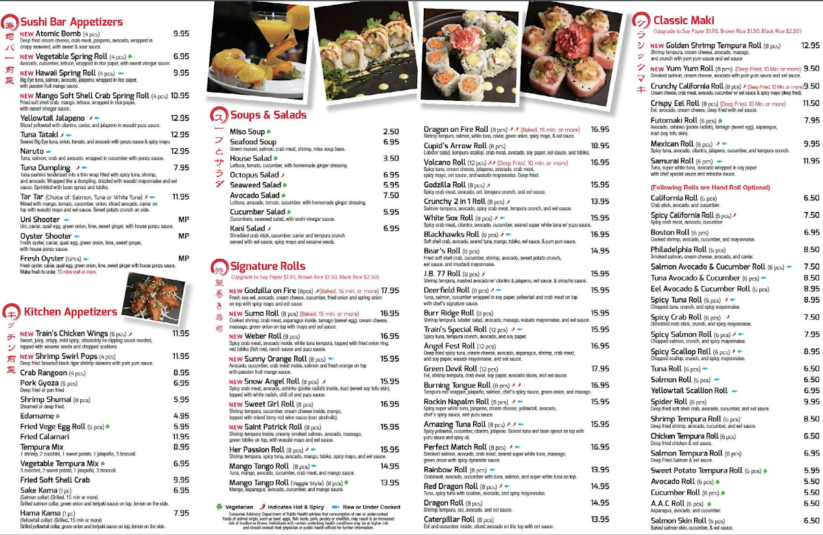 Menu Sushi Train Japanese Restaurant-3