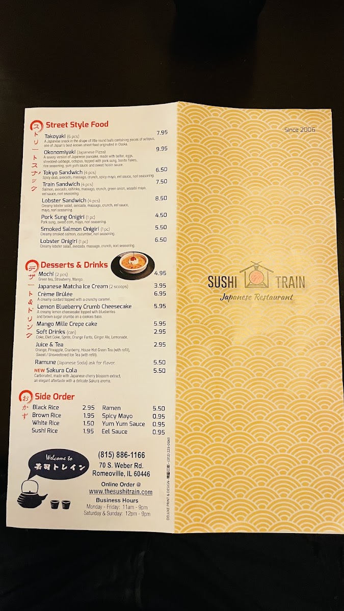 Menu Sushi Train Japanese Restaurant-5