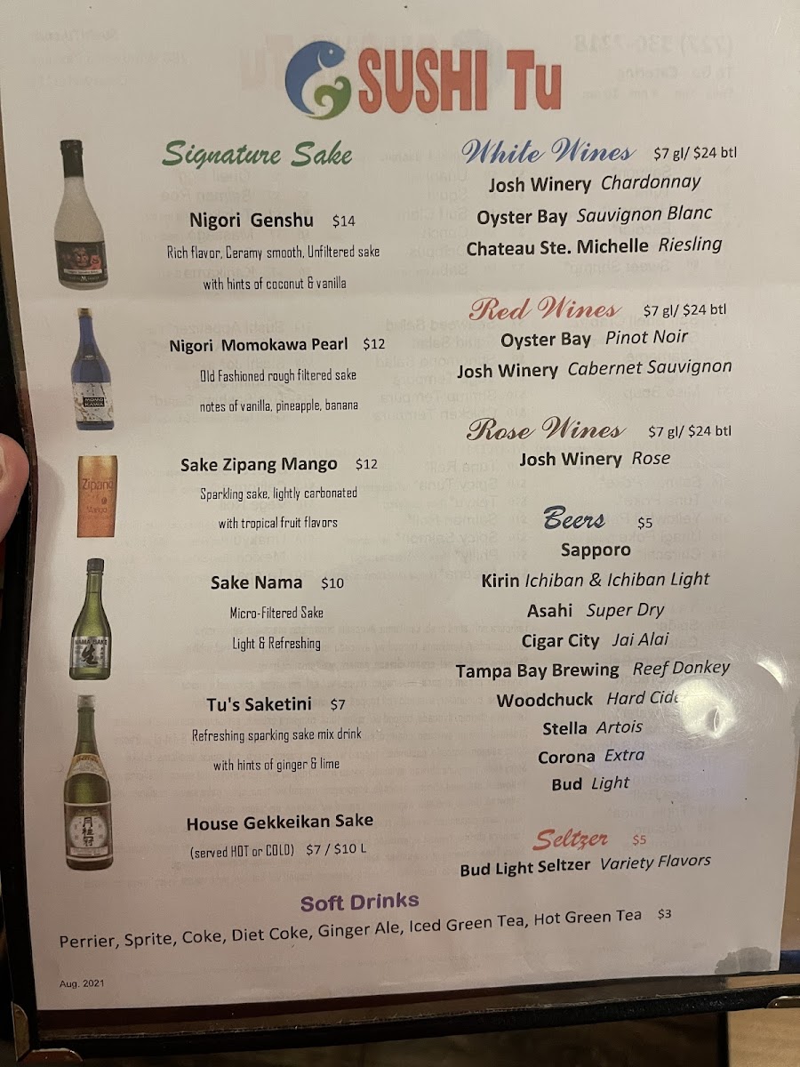 Menu Sushi Tu-3