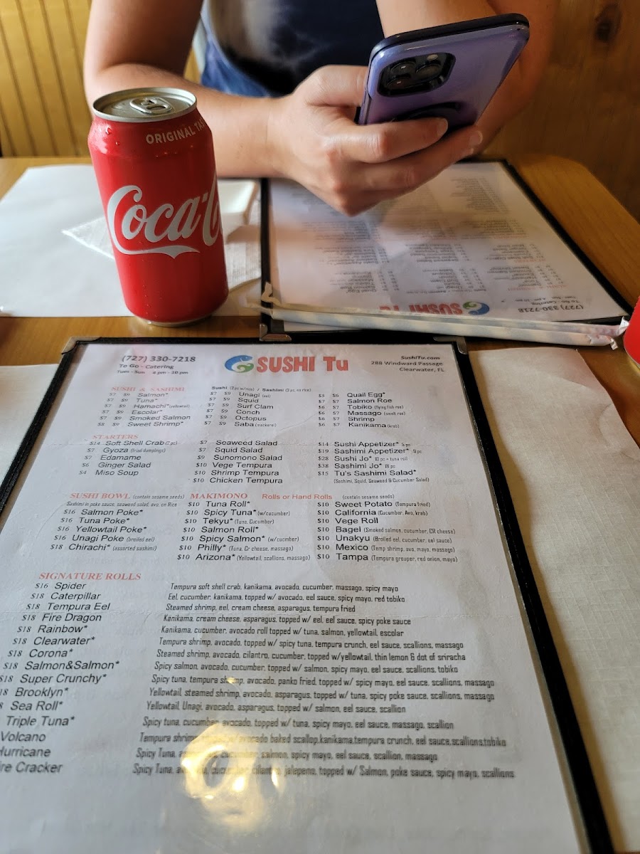 Menu Sushi Tu-8