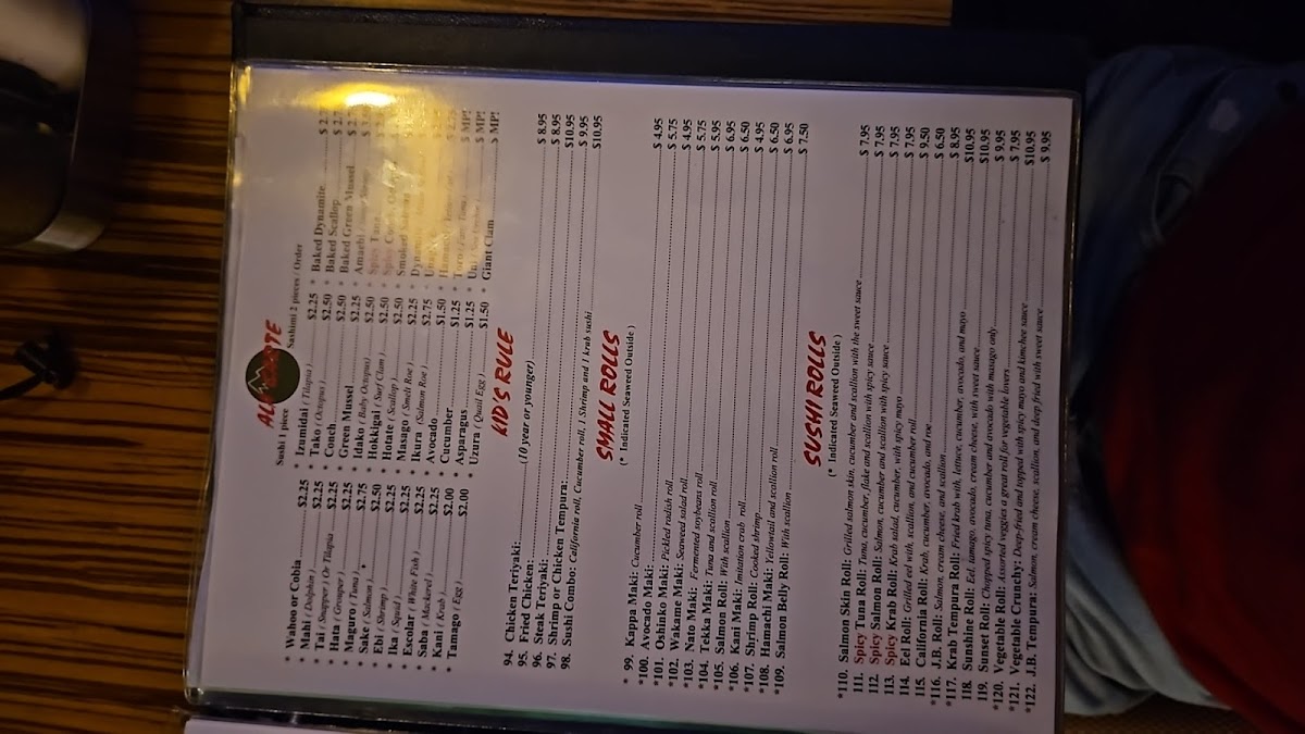 Menu Sushi Yama Asian Bistro-1